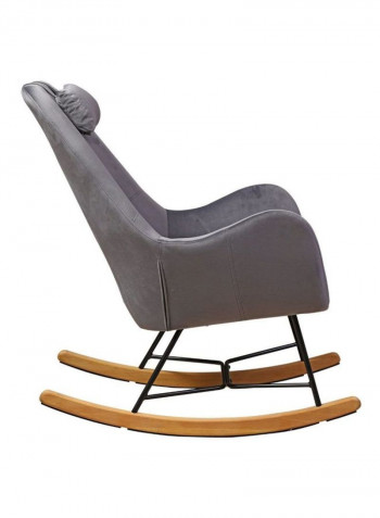 Henley Rocking Chair Grey/Brown/Black 68x100x94centimeter