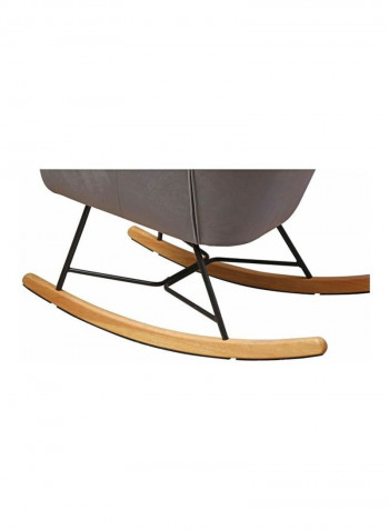 Henley Rocking Chair Grey/Brown/Black 68x100x94centimeter
