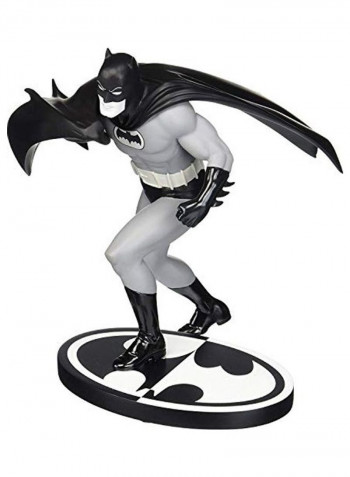 Batman By Carmine  Batman Black And White Statue Figurine Official DC Trading Card Bundle 10x8x6inch