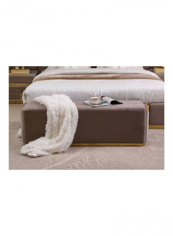 Stylish Dreamwave Decorative Bench Brown