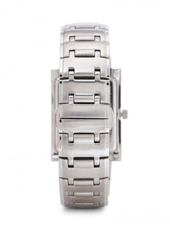 Water Resistant Stainless Steel Analog Wrist Watch Pair