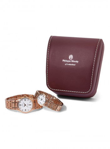 Water Resistant Stainless Steel Analog Wrist Watch