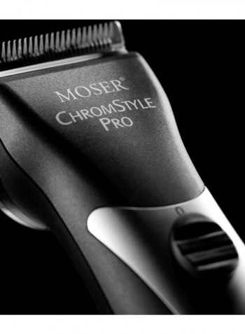 ProfiLine ChromStyle Professional Cord/Cordless Clipper Black/Silver