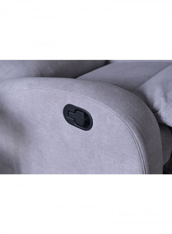 Single Seater Jakeman Recliner Light Grey 95x102x86cm