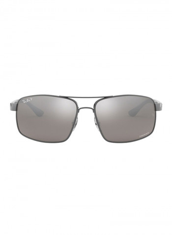 Men's UV-Protection Square Sunglasses - Lens Size: 62 mm