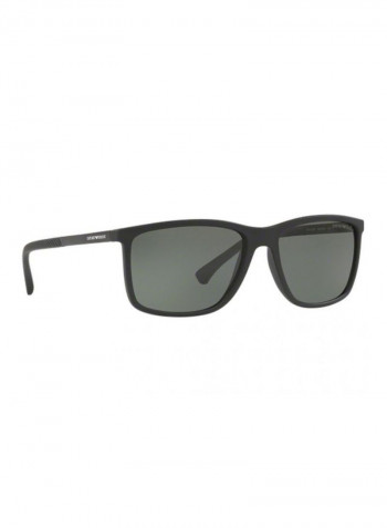 Men's UV-Protection Rectangular Sunglasses - Lens Size: 58 mm