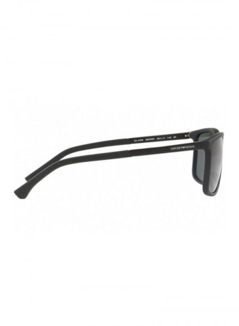 Men's UV-Protection Rectangular Sunglasses - Lens Size: 58 mm