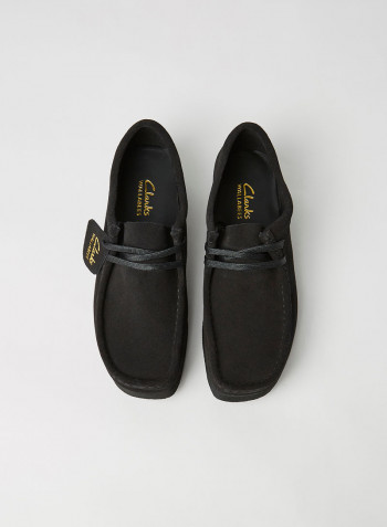 Wallabee 2 Suede Moccasins Black
