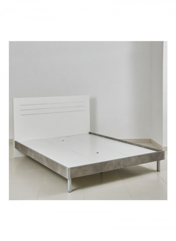 Patara King Bed White/Grey