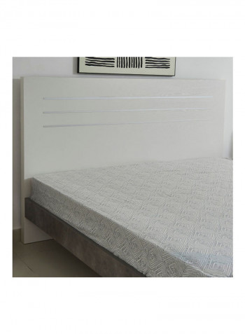 Patara King Bed White/Grey