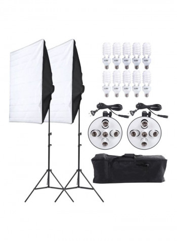 Studio Photography Lighting Kit Black/White