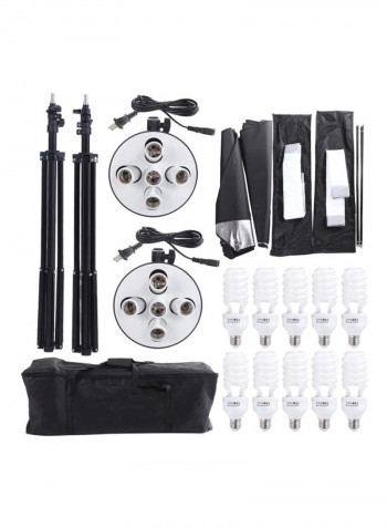 Studio Photography Lighting Kit Black/White