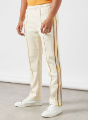 Heritage Contrast Bands Track Pants Beige/Yellow/Brown