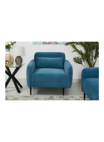 Elva 1-Seater Sofa With Cushion Blue