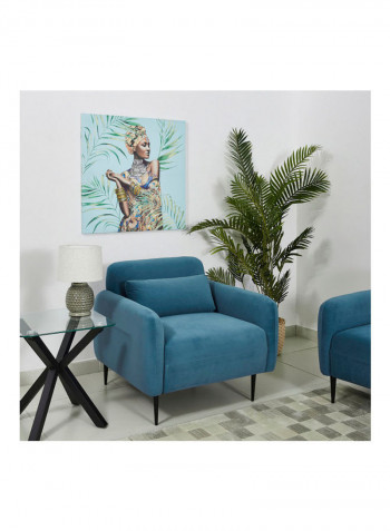 Elva 1-Seater Sofa With Cushion Blue