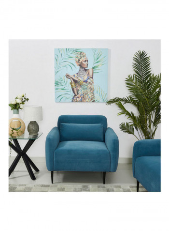 Elva 1-Seater Sofa With Cushion Blue