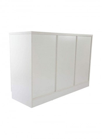 Tough Wooden Storage Cabinet White