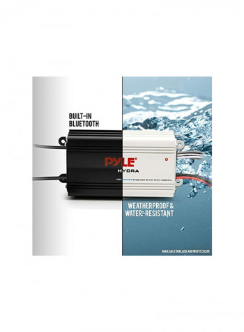 4-Channel Bridgeable Marine Amplifier PLMRMB4CB Black/Red