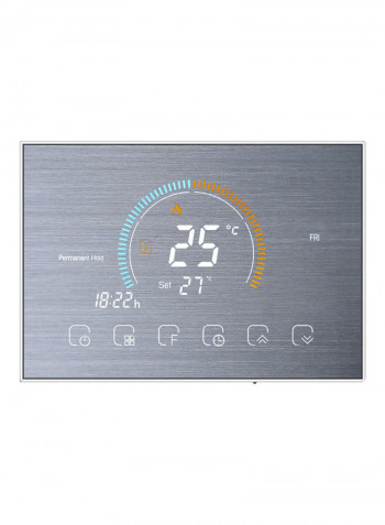 Digital Programmable Thermostat Silver