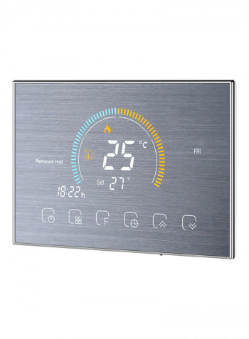 Digital Programmable Thermostat Silver