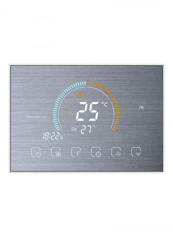 Digital Programmable Thermostat Silver
