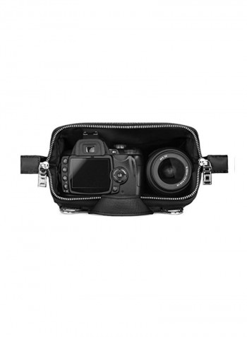 Protective Crossbody Shoulder Bag For Nikon Coolpix S33 Digital Camera Black