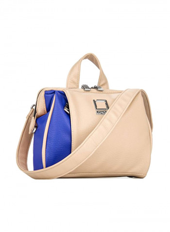 Protective Crossbody Bag For Fujifilm FinePix X-Pro2 / X-E1 / X-T1 / X-Pro1 / S6000fd SLR Camera Case Blue/Beige