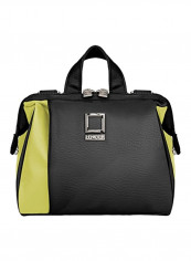 Leather Camera Case With Shoulder Strap For Nikon COOLPIX A900 Digital Camera Black/Yellow