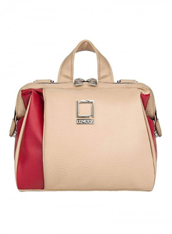 Crossbody Shoulder Bag For Canon PowerShot SX 400 Red/Beige