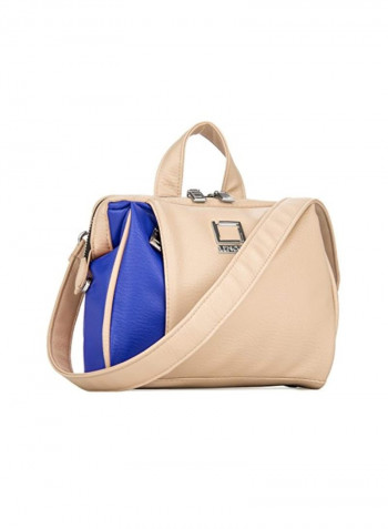 Protective Crossbody Shoulder Bag For Casio Exilim EX-F1 Digital Camera Blue/Beige