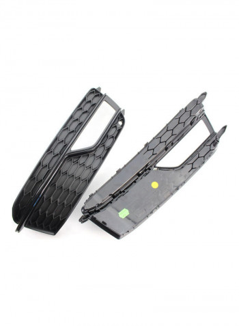 2-Piece Front Bumper Fog Light Grill