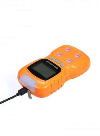 4-In-1 Digital LCD Display Handheld Toxic Gas Detector Orange 23.00 x 20.50 x 10.50centimeter