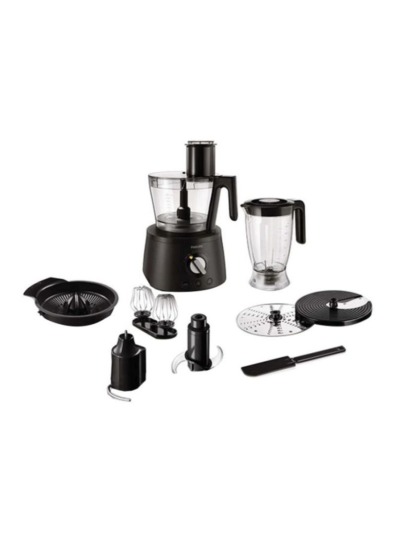 Avance Collection Food Processor 1300 W HR7776/90 Black/Clear