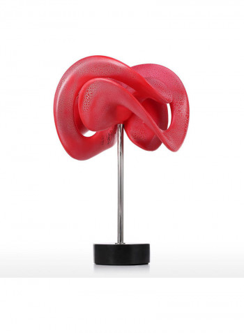 Trendy Abstract Sculpture Home Decor Red 26 x 26 x 44cm