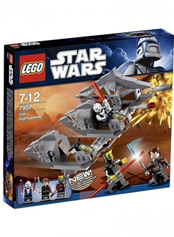 214-Piece Star Wars Sith Nightspeeder Building Toy Set