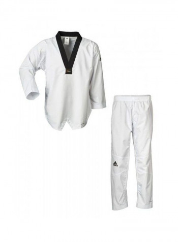 ADI-FIGHTER Taekwondo Uniform - White/Black, 170cm 170cm