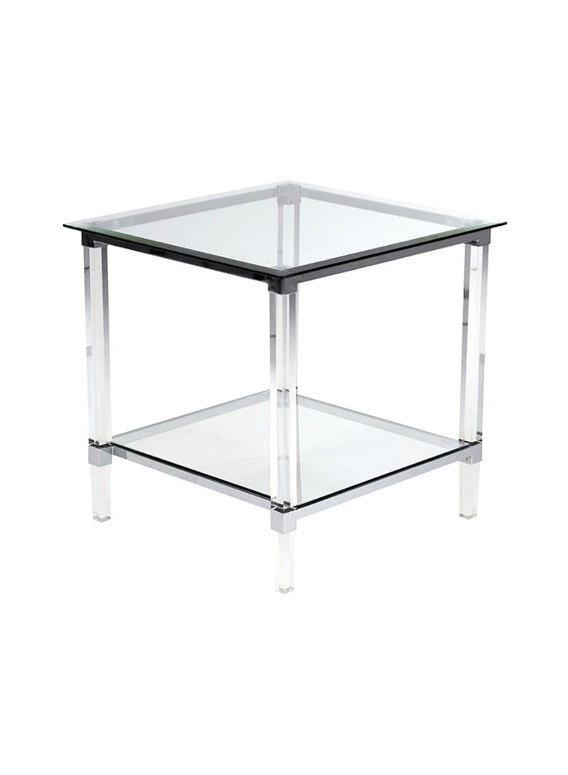 Kara End Table Clear 61 x 61 x 61cm