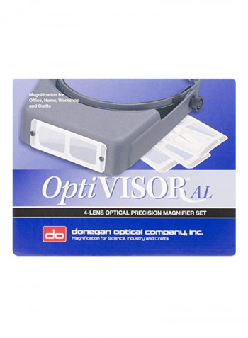 Optivisor AL Headband Magnifier Grey/White