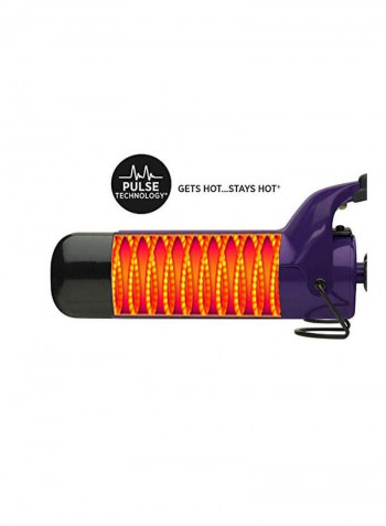 Professional Curling Iron Wand Purple/Black