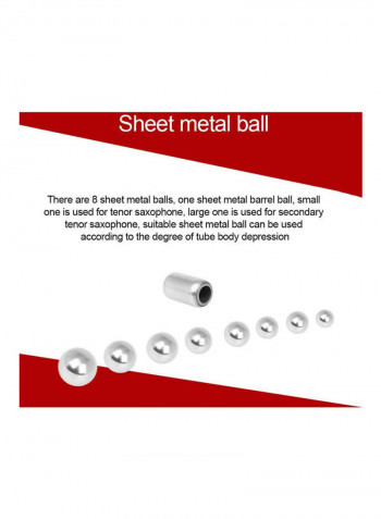 Saxophone Dent Repair Ball Long Rod Alto Tenor Wind Instrument Maintain Kit