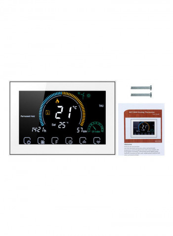 Wi-Fi Smart Thermostat With Voice Control White