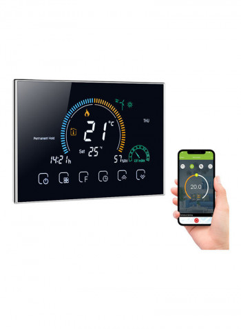 Wi-Fi Smart LCD Thermoregulator Black