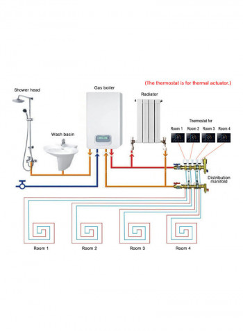 Wi-Fi Smart LCD Thermoregulator Black