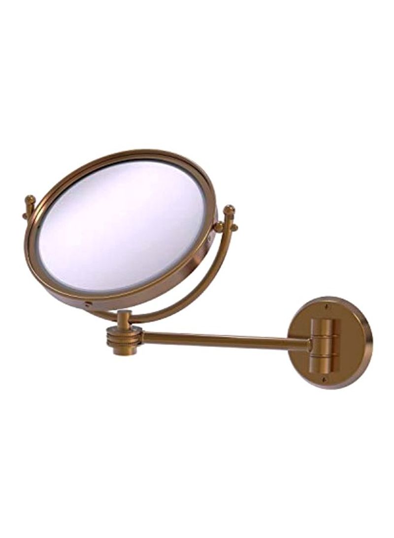 Wall Mounted Make-up Mirror Brushed Bronze/Clear