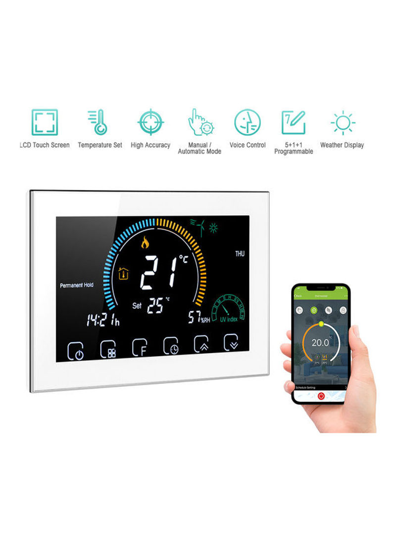 Wi-Fi Smart Programmable Thermostat White/Black