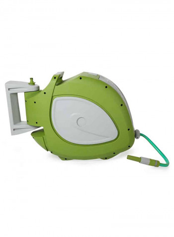 Auto-Rewind Garden Watering Hose Reel Green/Grey/Blue