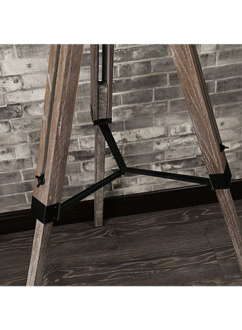 Solid Wood Tripod Floor Lamp White 22 x 25 x 106centimeter