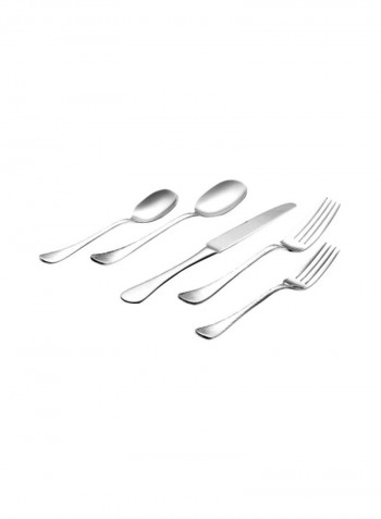 45-Piece Flatware Set Silver