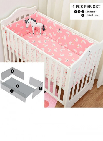 4-Piece Goose Printed Bedding Set