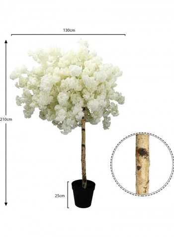 Artificial Cherry Blossom Tree White 210cm